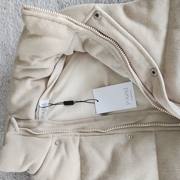 PARKE CORA KNIT PUFFER VEST - OAT MILK/CREAM - NWT - Picture 9 of 9